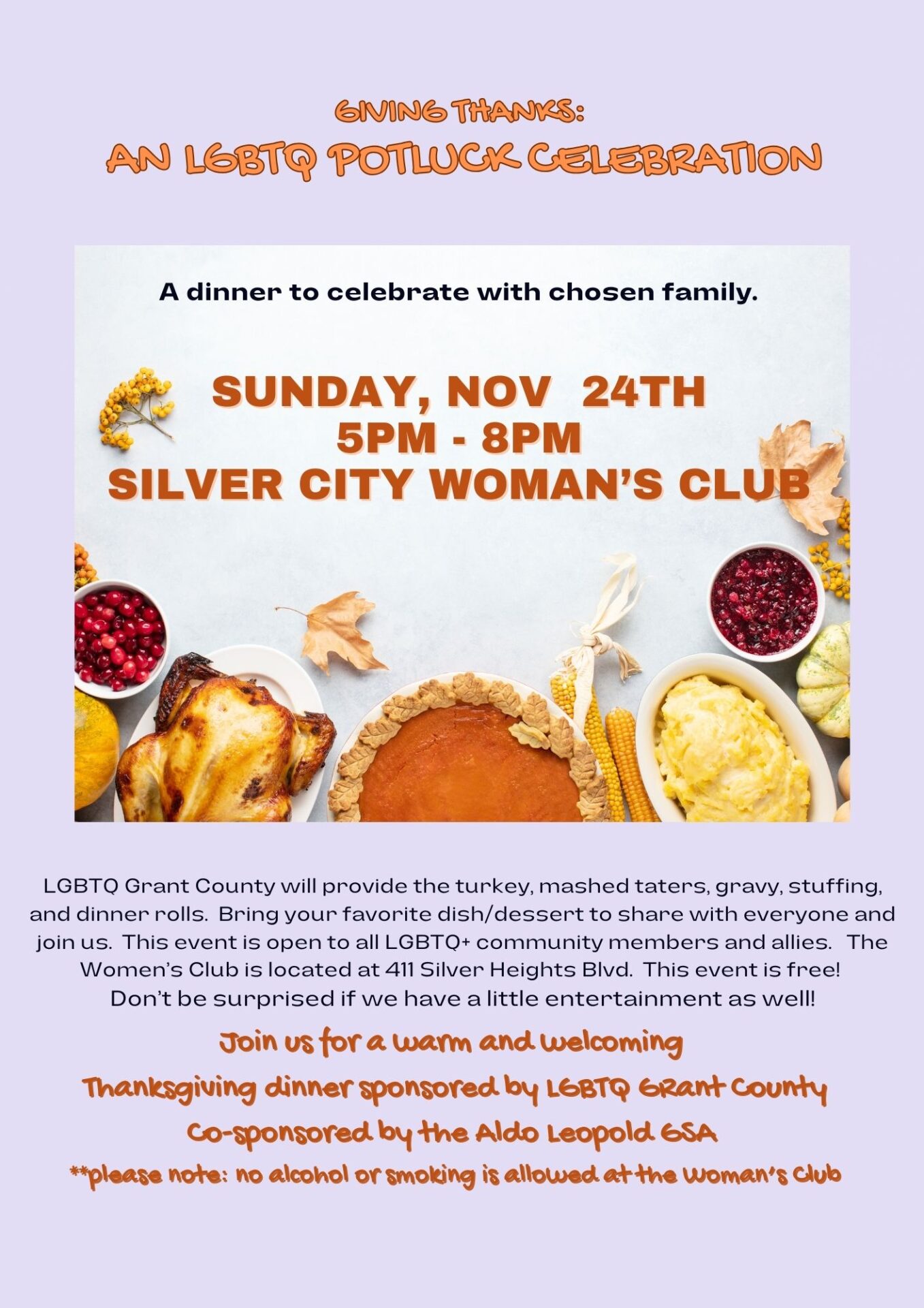 2024 Thanksgiving Dinner Poster